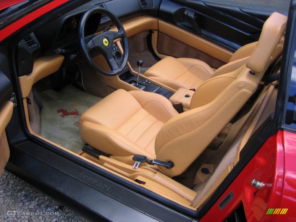 Tan Interior 1990 Ferrari 348 TS Photo #41652495