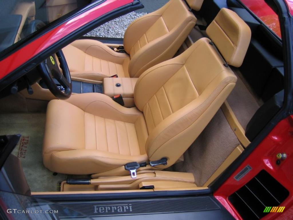 Tan Interior 1990 Ferrari 348 TS Photo #41652507