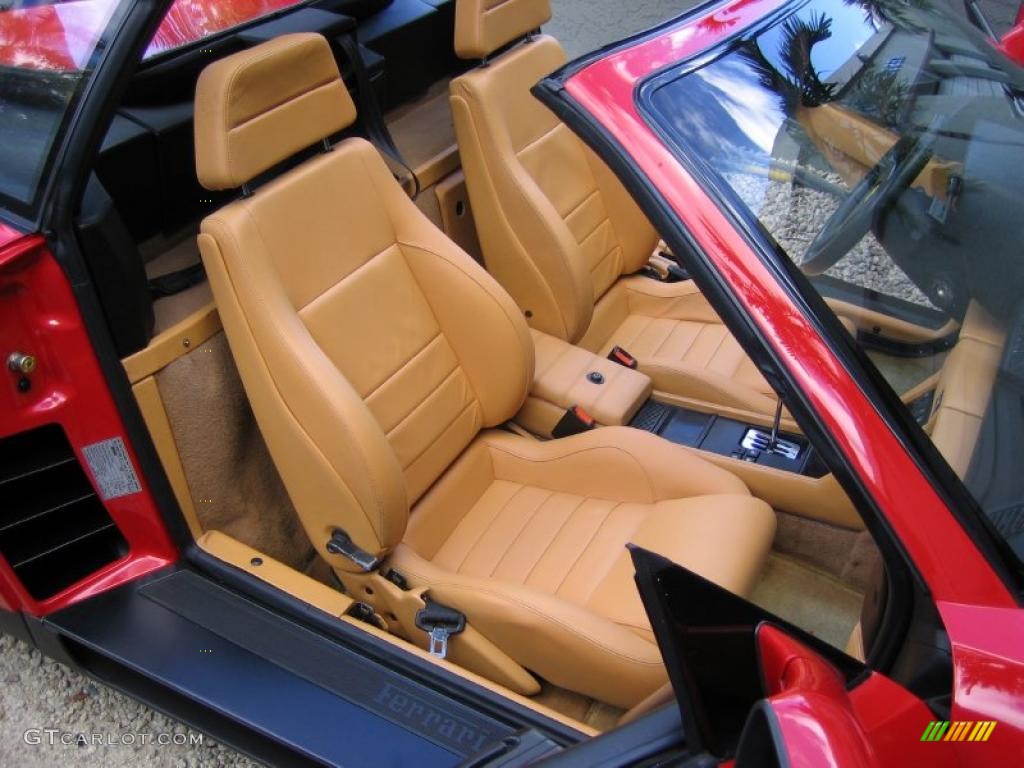 Tan Interior 1990 Ferrari 348 TS Photo #41652523