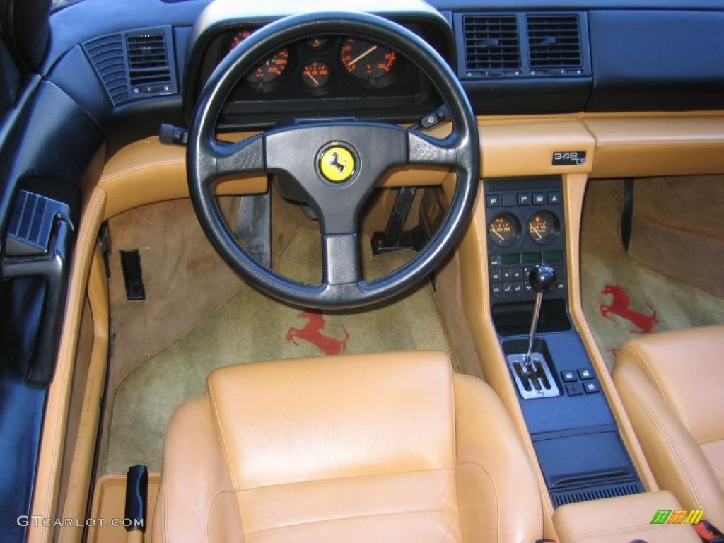 1990 Ferrari 348 TS Tan Dashboard Photo #41652555