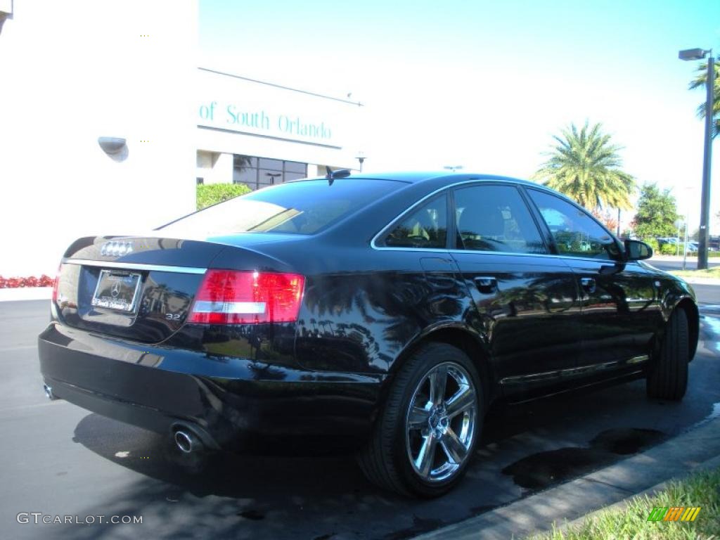 2006 A6 3.2 Sedan - Night Blue Pearl / Beige photo #6