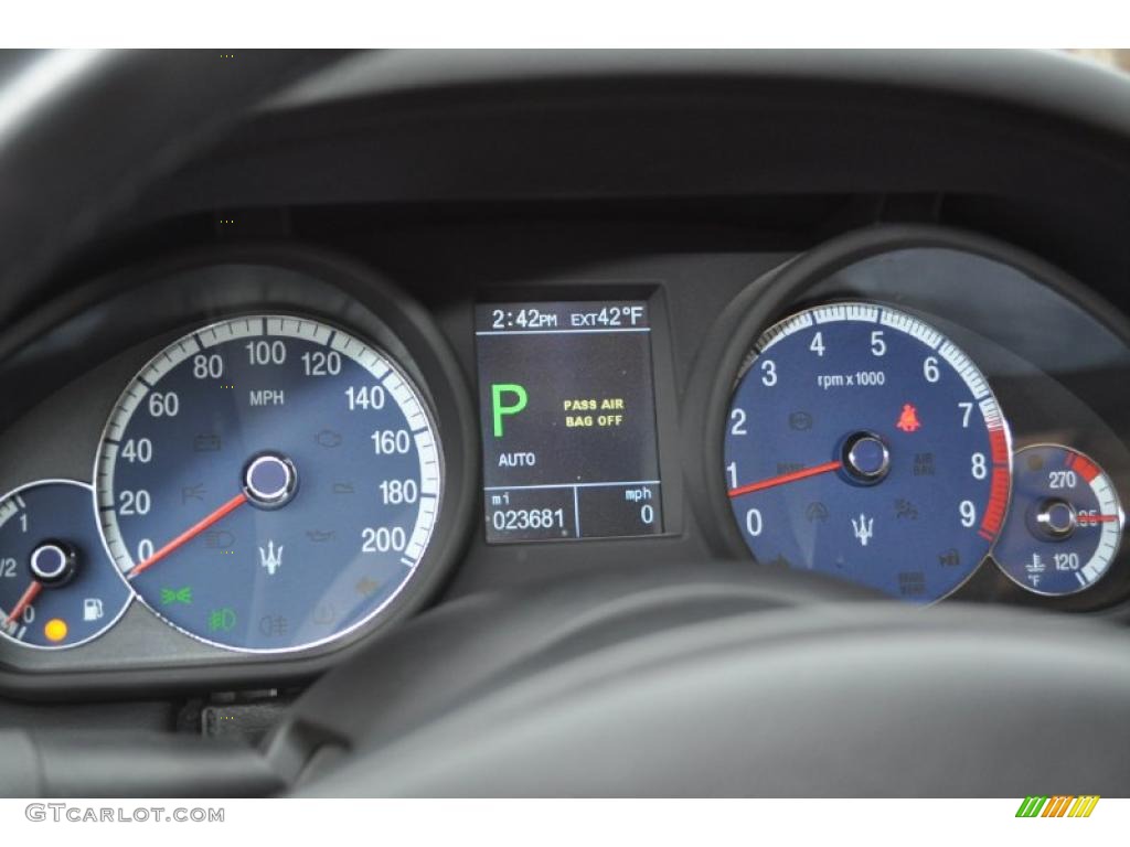 2007 Maserati Quattroporte Sport GT Gauges Photo #41654579