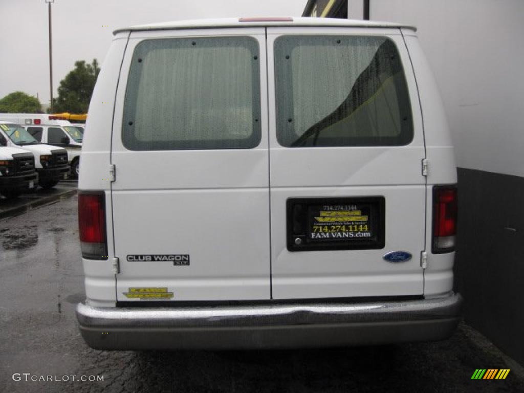 1997 E Series Van E350 Cargo - Oxford White / Medium Graphite photo #4