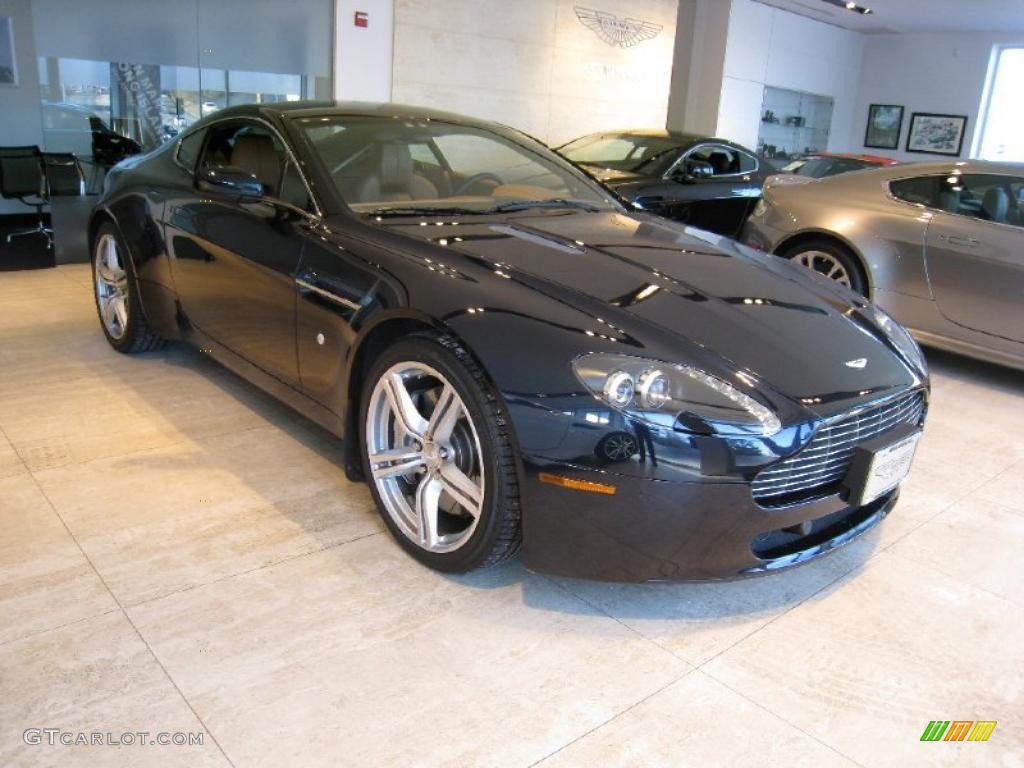 2009 V8 Vantage Coupe - BMW Carbon Black / Bentley Saddle photo #1