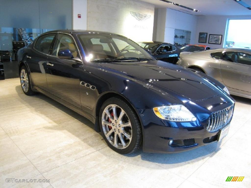 2009 Quattroporte S - Blu Oceano (Blue) / Cuoio photo #1