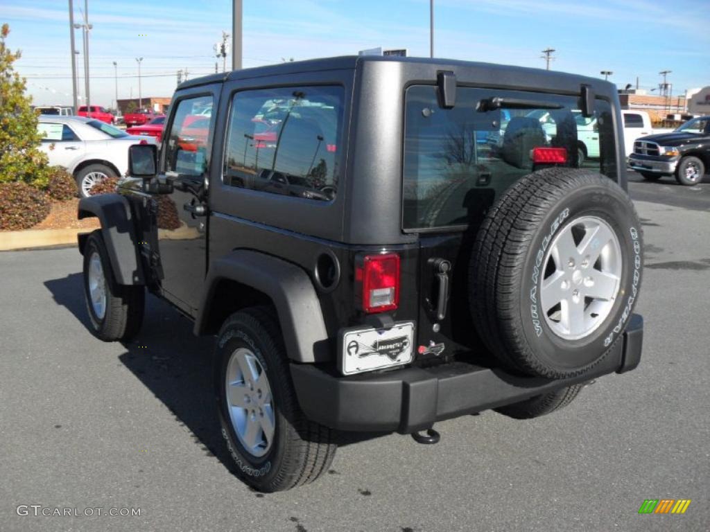 2011 Wrangler Sport S 4x4 - Black / Black photo #2