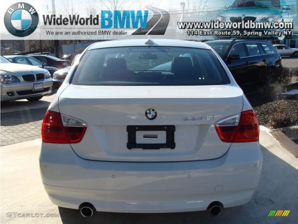 2008 3 Series 335xi Sedan - Alpine White / Black photo #5