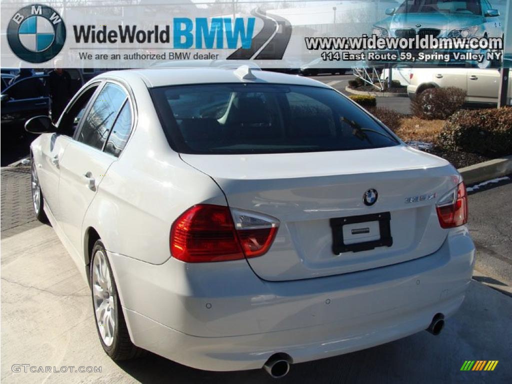 2008 3 Series 335xi Sedan - Alpine White / Black photo #6