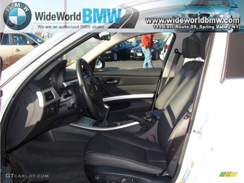 2008 3 Series 335xi Sedan - Alpine White / Black photo #9
