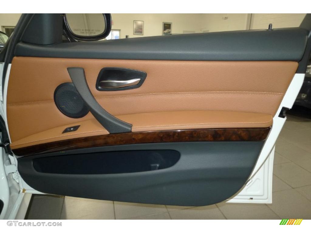 2011 BMW 3 Series 328i xDrive Sedan Saddle Brown Dakota Leather Door Panel Photo #41659235