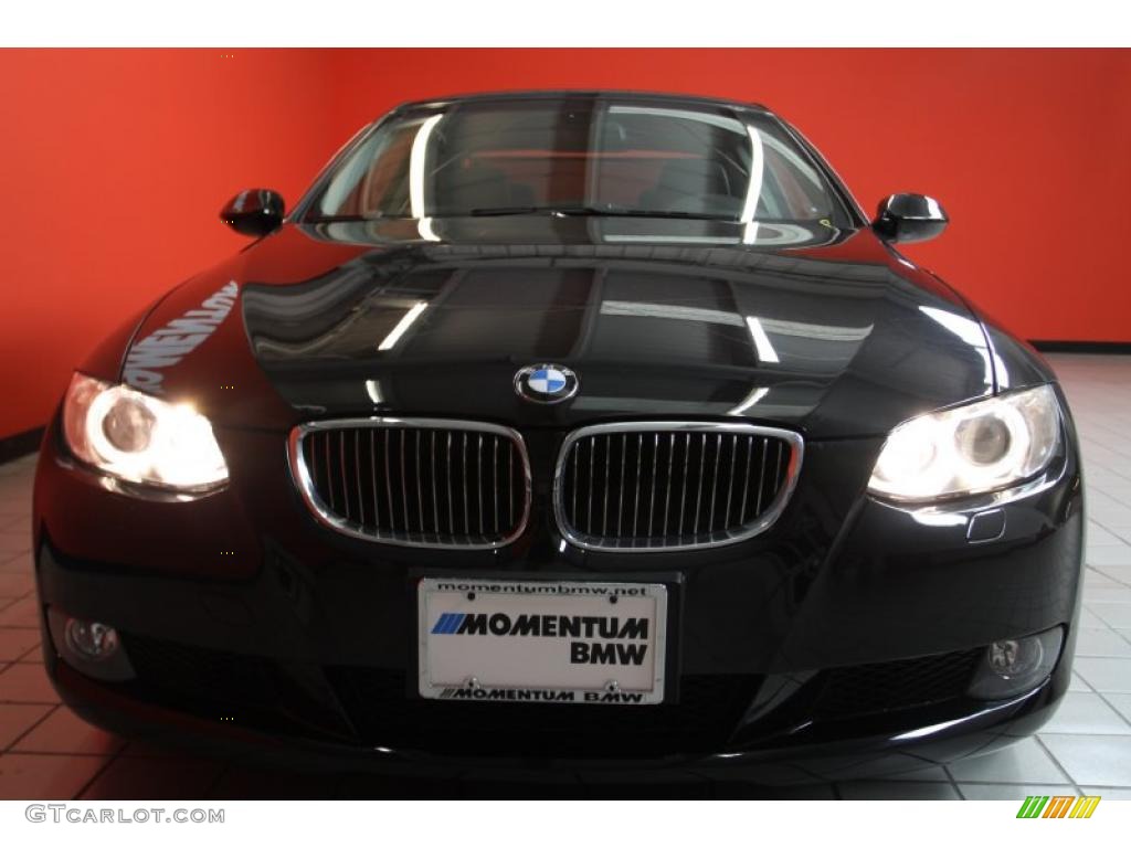 2008 3 Series 328i Coupe - Jet Black / Black photo #24