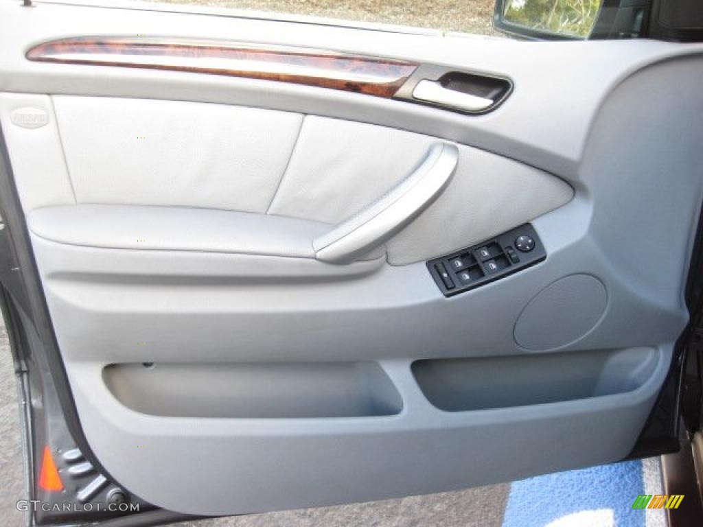 2002 BMW X5 4.4i Grey Door Panel Photo #41659711