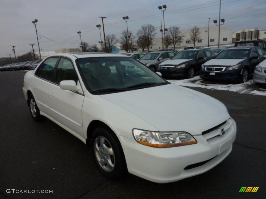 1998 Accord EX Sedan - Taffeta White / Ivory photo #5