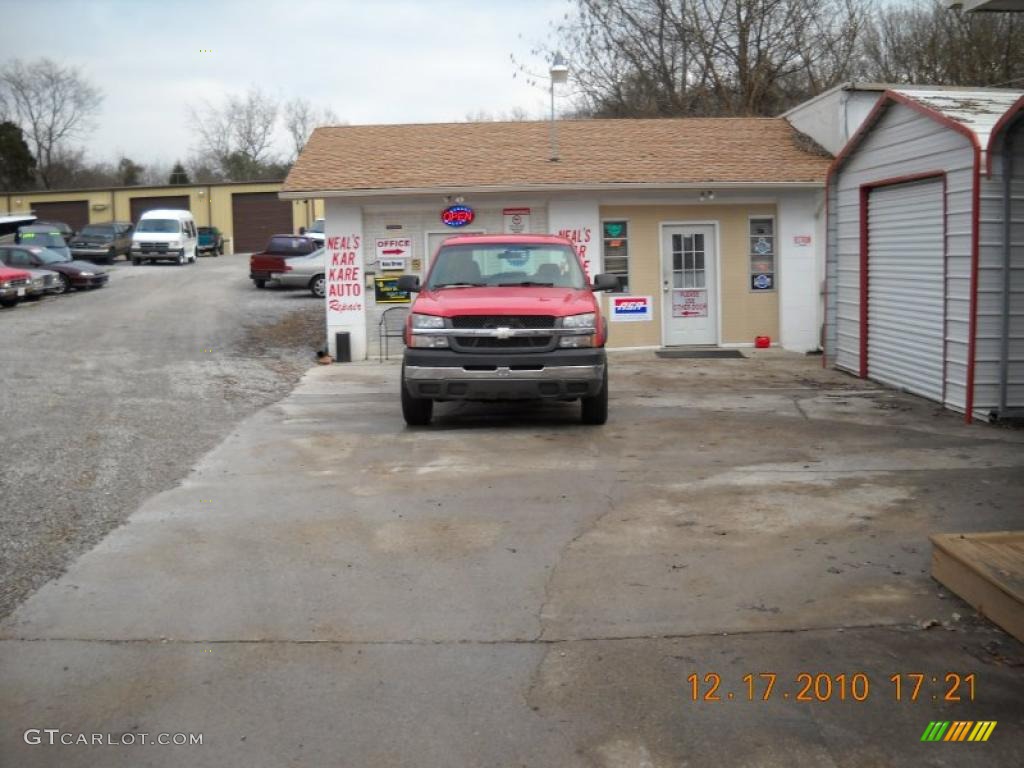 2003 Silverado 2500HD LS Crew Cab - Victory Red / Dark Charcoal photo #7