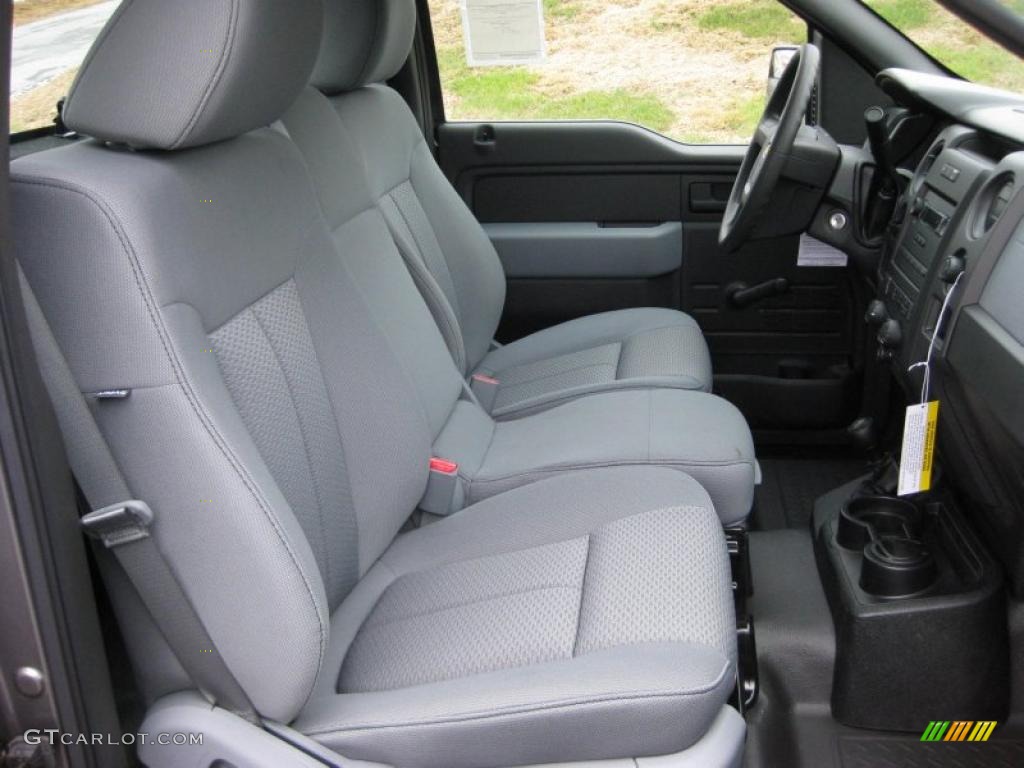 Steel Gray Interior 2011 Ford F150 XL Regular Cab 4x4 Photo #41661163