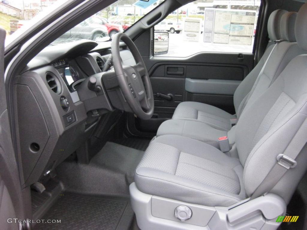 Steel Gray Interior 2011 Ford F150 XL Regular Cab Photo #41661519