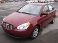 Wine Red Pearl 2011 Hyundai Accent GLS 4 Door Exterior