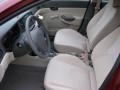 Beige 2011 Hyundai Accent GLS 4 Door Interior Color