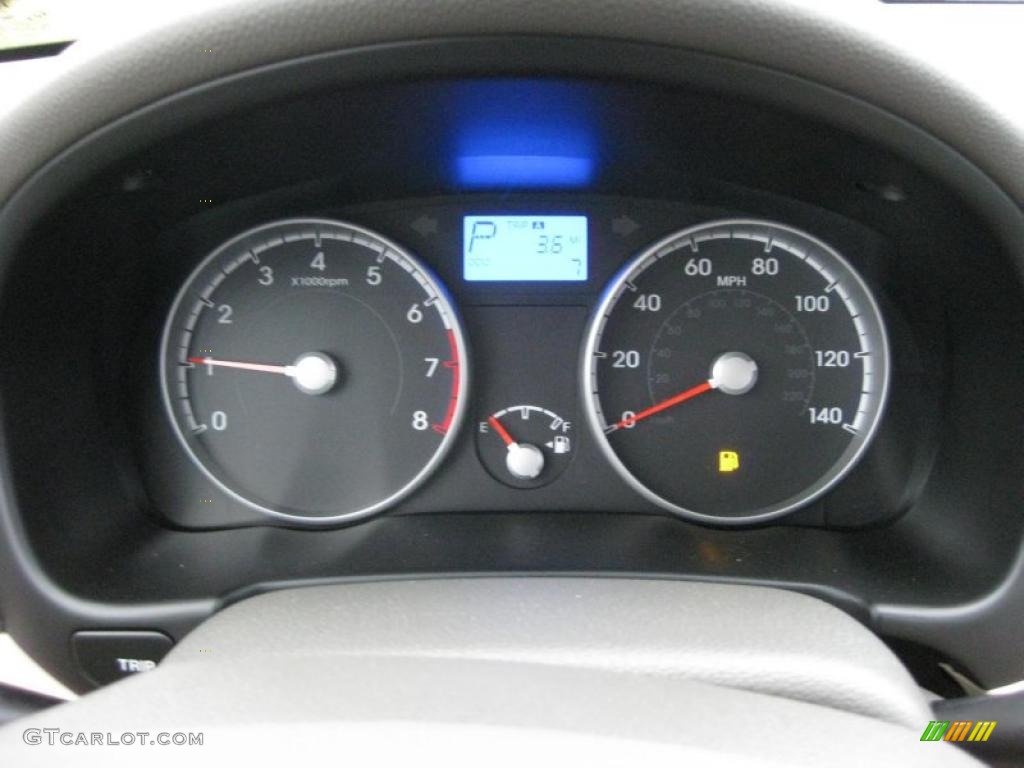 2011 Hyundai Accent GLS 4 Door Gauges Photo #41665047