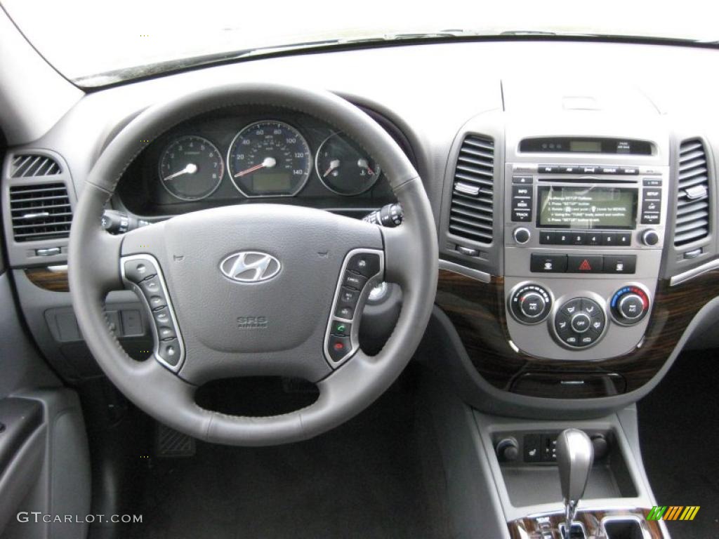 2011 Hyundai Santa Fe SE AWD Gray Dashboard Photo #41665447
