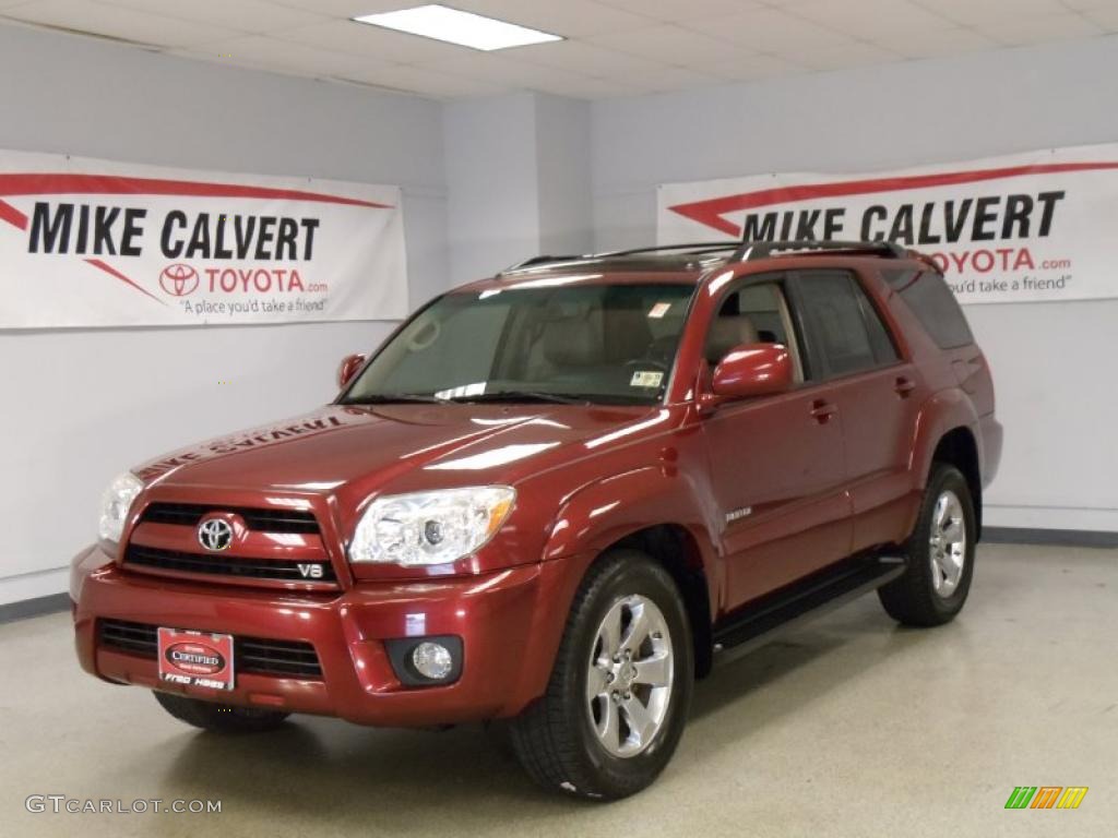 2007 4Runner Limited - Salsa Red Pearl / Taupe photo #1