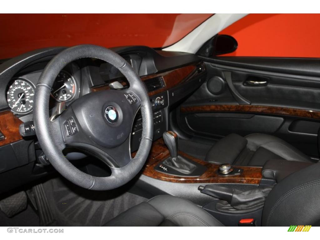 2008 3 Series 335i Coupe - Jet Black / Black photo #25