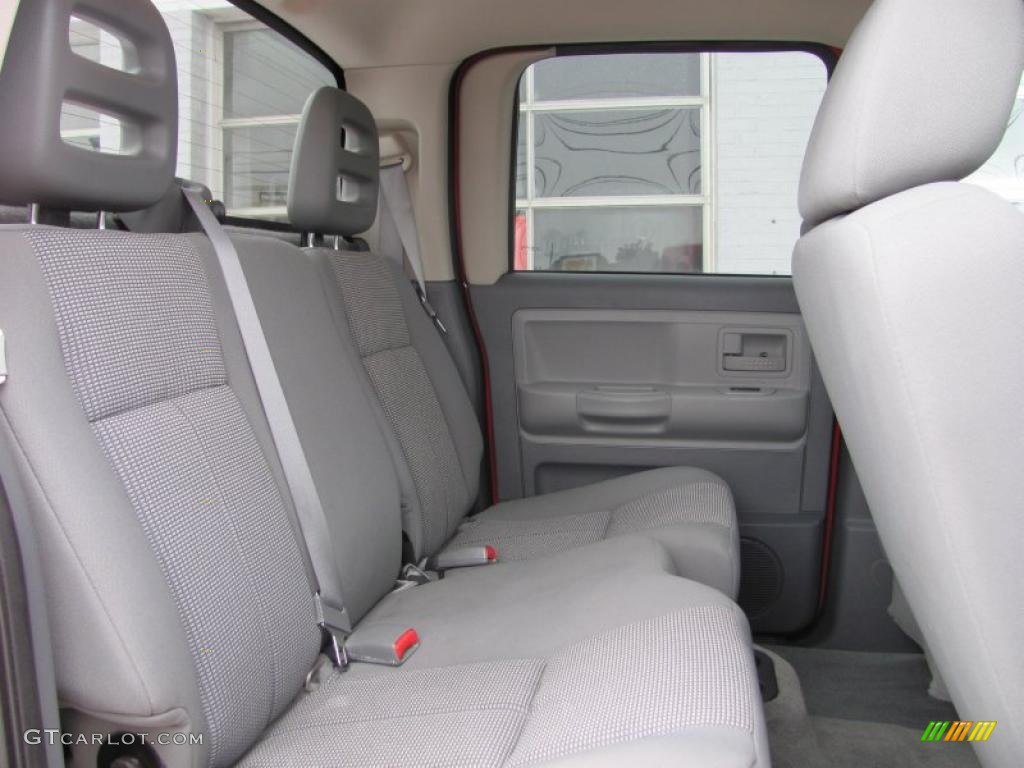 Medium Slate Gray Interior 2007 Dodge Dakota SLT Quad Cab 4x4 Photo #41672056