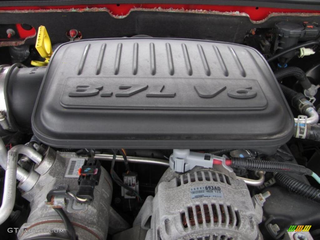 2007 Dodge Dakota SLT Quad Cab 4x4 3.7 Liter SOHC 12-Valve PowerTech V6 Engine Photo #41672092