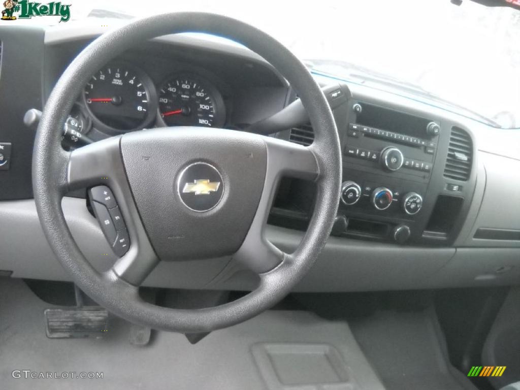 2007 Silverado 1500 LS Extended Cab - Black / Dark Titanium Gray photo #13