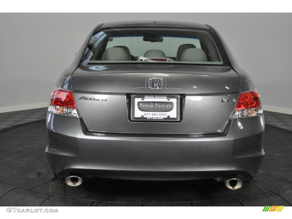 2008 Accord EX-L V6 Sedan - Polished Metal Metallic / Gray photo #4