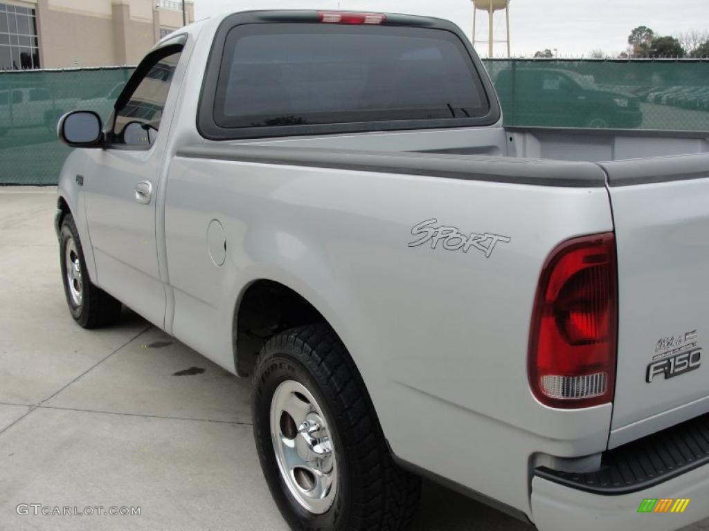 2002 F150 XL Regular Cab - Silver Metallic / Medium Graphite photo #5