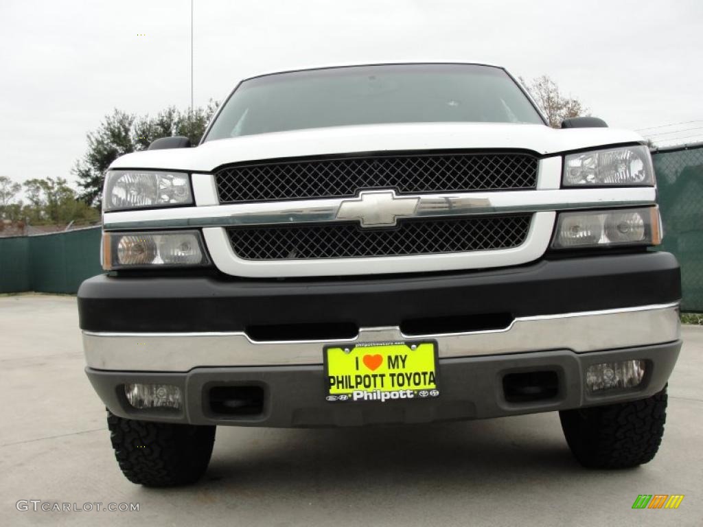 2003 Silverado 2500HD LS Crew Cab - Summit White / Dark Charcoal photo #9