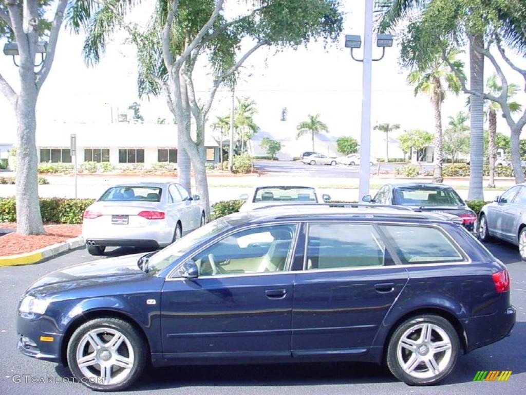 2008 A4 2.0T quattro Avant - Deep Sea Blue Pearl Effect / Beige photo #9