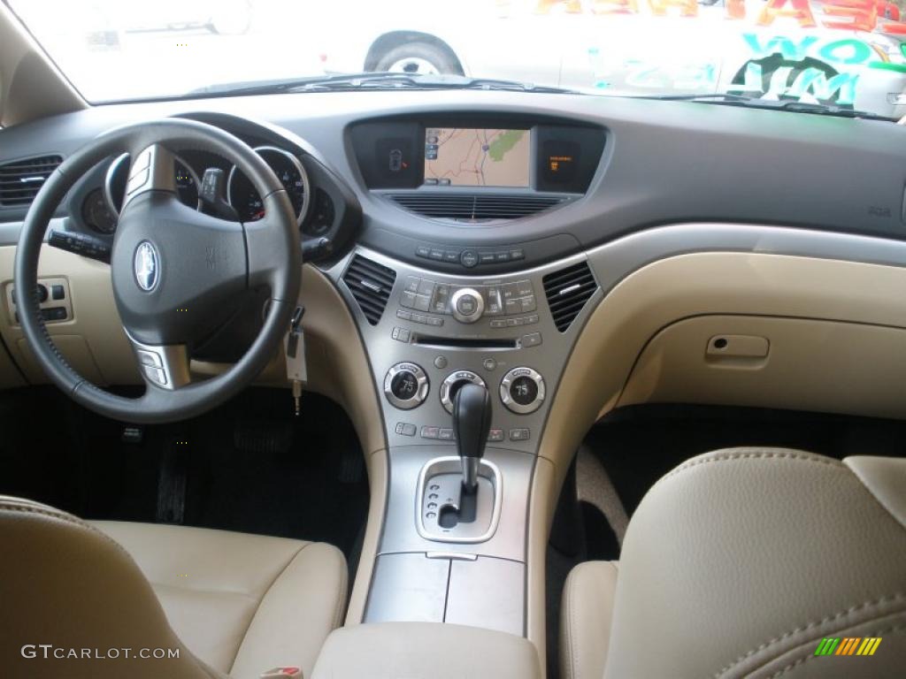 2008 Subaru Tribeca Limited 7 Passenger Desert Beige Dashboard Photo #41682081