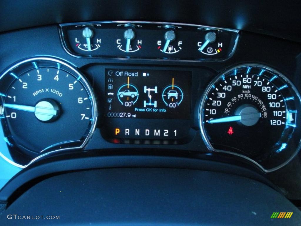 2011 Ford F150 Lariat SuperCrew Gauges Photo #41683057