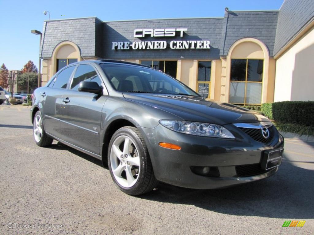 2005 MAZDA6 s Grand Touring Sedan - Steel Gray Metallic / Gray photo #1