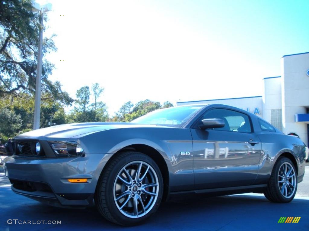 2011 Mustang GT Premium Coupe - Sterling Gray Metallic / Charcoal Black photo #1