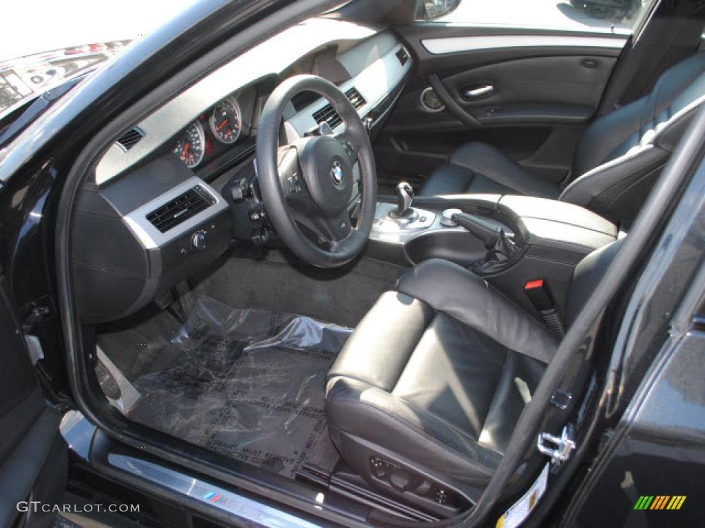 Black Interior 2008 BMW M5 Sedan Photo #41684913