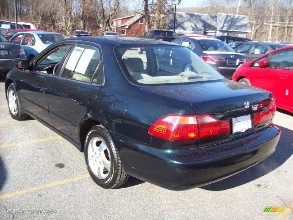 1999 Accord EX Sedan - Dark Emerald Pearl / Ivory photo #2