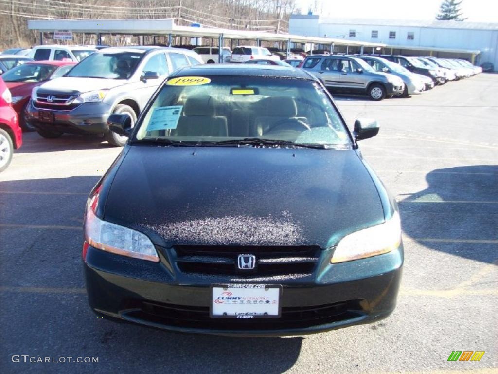 1999 Accord EX Sedan - Dark Emerald Pearl / Ivory photo #3