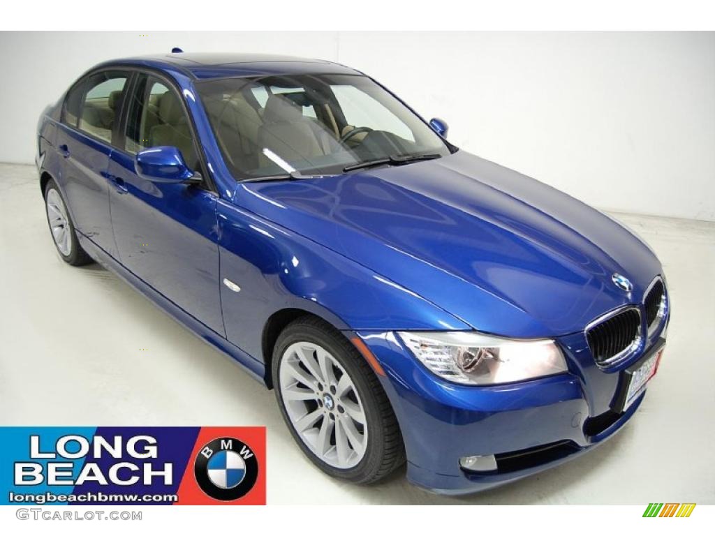 2009 3 Series 328i Sedan - Montego Blue Metallic / Beige photo #1