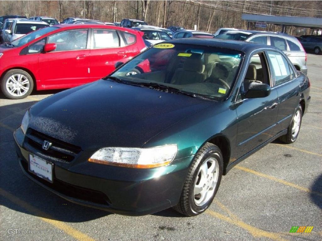 1999 Accord EX Sedan - Dark Emerald Pearl / Ivory photo #20