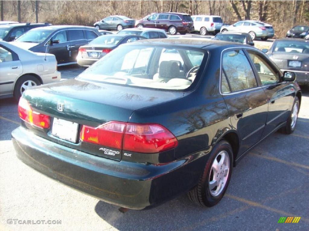 1999 Accord EX Sedan - Dark Emerald Pearl / Ivory photo #21