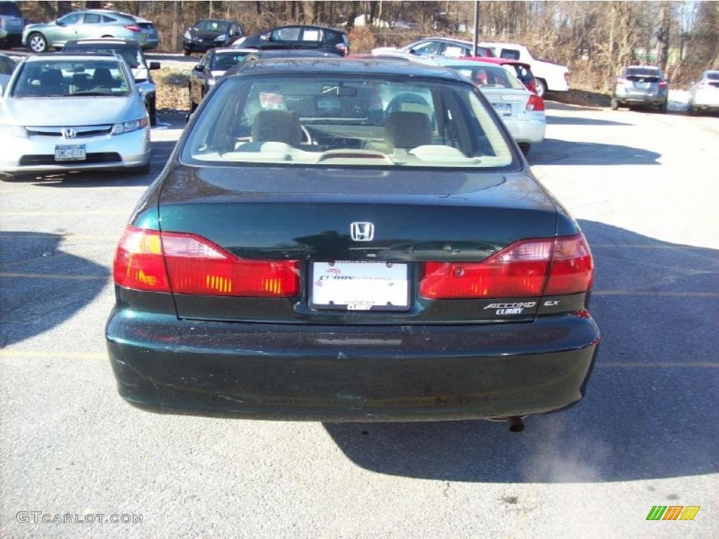 1999 Accord EX Sedan - Dark Emerald Pearl / Ivory photo #24