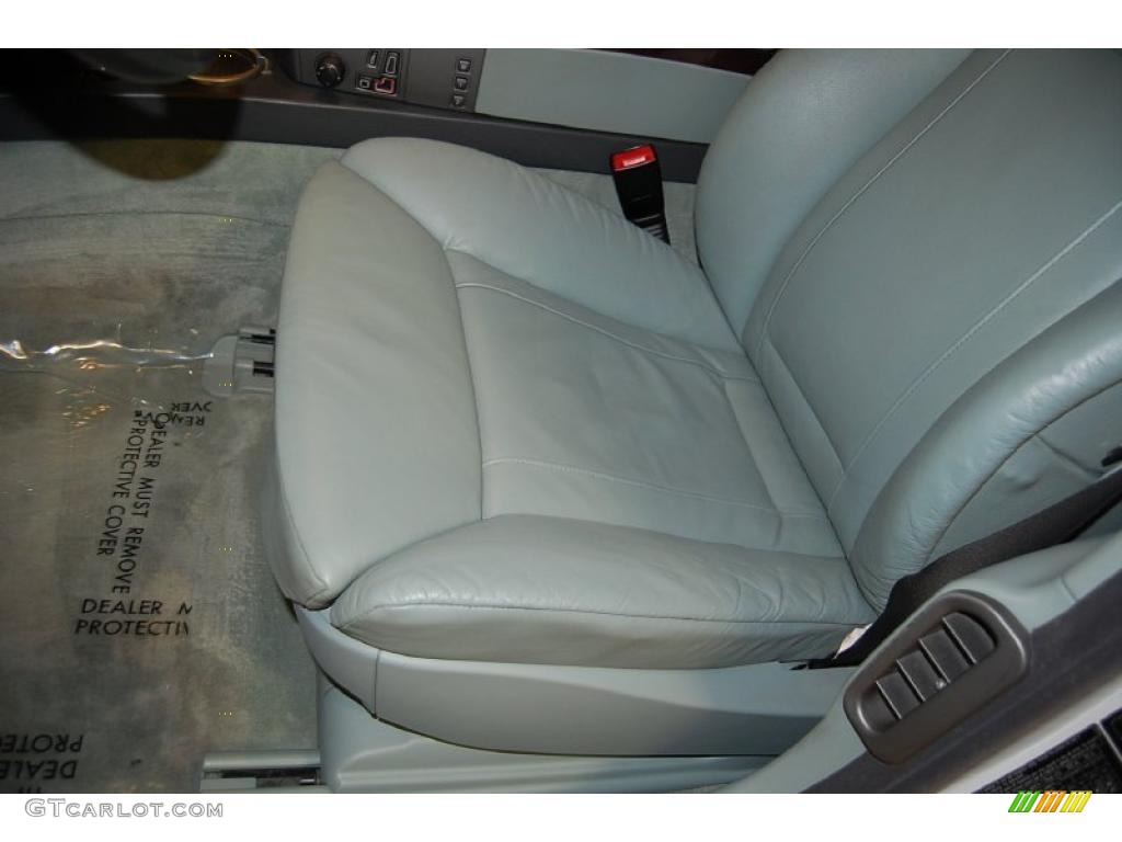 2004 7 Series 745Li Sedan - Alpine White / Basalt Grey/Stone Green photo #21