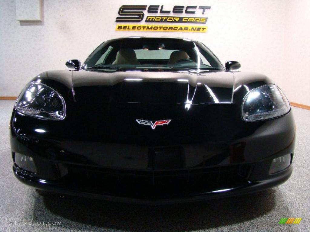 2007 Corvette Coupe - Black / Cashmere photo #2