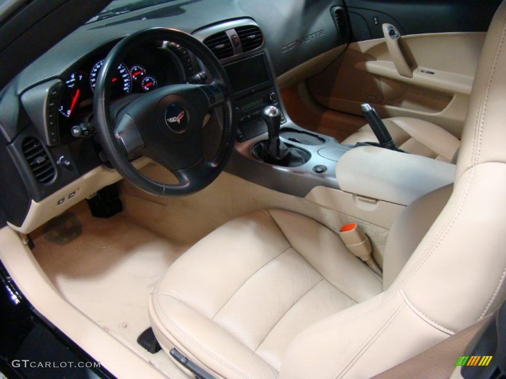 2007 Corvette Coupe - Black / Cashmere photo #7