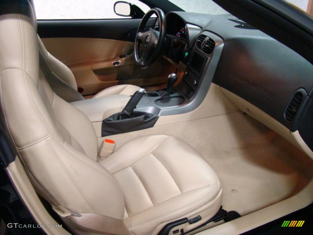 2007 Corvette Coupe - Black / Cashmere photo #10