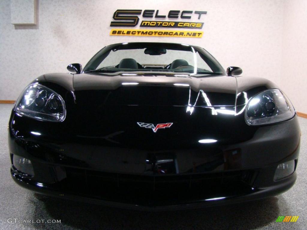 2008 Corvette Convertible - Black / Ebony photo #2