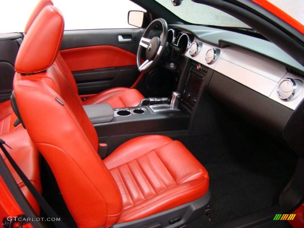 2007 Mustang GT Premium Convertible - Torch Red / Black/Red photo #11